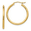 Diamond-Cut Round Tube Hoop Earrings in 14K Yellow Gold - Sophia Jewelers