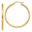 Diamond-Cut Round Tube Hoop Earrings in 14K Yellow Gold - Sophia Jewelers
