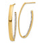 Crystal J-Hoop Drop Earrings in 14K Yellow Gold - Sophia Jewelers