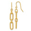 Link Dangle Earrings in 14K Yellow Gold, Diamond-Cut - Sophia Jewelers