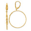 Link Hoop Earrings in 14K Yellow Gold with Leverback, 48mm - Sophia Jewelers