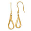 Dangle Earrings in 14K Yellow Gold, 10mm Diamond-Cut - Sophia Jewelers
