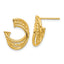 Twisted Stud Earrings in 14K Yellow Gold, 13.8mm - Sophia Jewelers