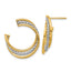 Twisted Hoop Earrings in 14K Yellow Gold, 22x25mm - Sophia Jewelers