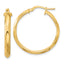 Round Hoop Earrings in 14K Yellow Gold, 30mm - Sophia Jewelers