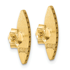 14K Polished Mother of Pearl Post Earrings