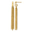 14K Polished Fancy Curb Link Tassel Post Dangle Earrings