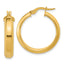 14K Polished Hoop Earrings