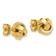 14K Polished Love Knot Post Earrings