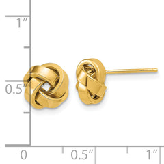 14K Polished Love Knot Post Earrings