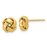14K Polished Love Knot Post Earrings