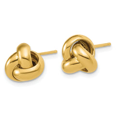 14K Polished Love Knot Post Earrings