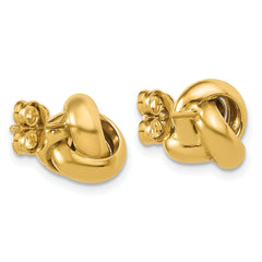 14K Polished Love Knot Post Earrings