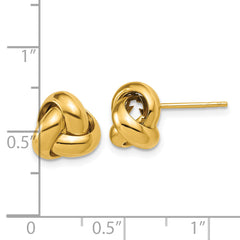 14K Polished Love Knot Post Earrings