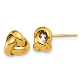 14K Polished Love Knot Post Earrings