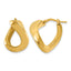14K Yellow Gold Polished Hoop Earrings