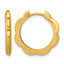 14K Yellow Gold Polished Hoop Earrings, 2.5mm