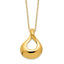 Fancy Tear Drop Necklace in 14K Yellow Gold, 18 Inch - Sophia Jewelers
