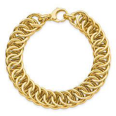 14K Polished D/C Reversible Bracelet