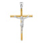 Crucifix Pendant in 14K Two-Tone Gold, 46mm - Sophia Jewelers
