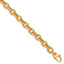 14K Polished and Textured Link Bracelet