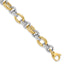 Link Bracelet in 14K Two-Tone Gold, 8.23mm, 7.5 Inch - Sophia Jewelers