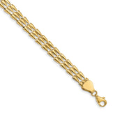 14k Polished Fancy Link Bracelet