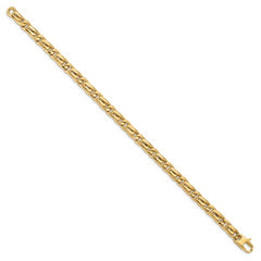 14k Men's Polished Link Bracelet