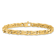 14k Men's Polished Link Bracelet
