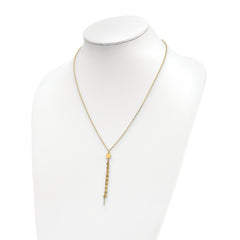 14k Polished Adjustable Necklace