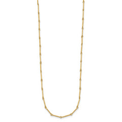 14K Polished D/C Necklace