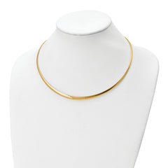 14k Two-tone 3.00-6.00mm Graduated Reversible Omega