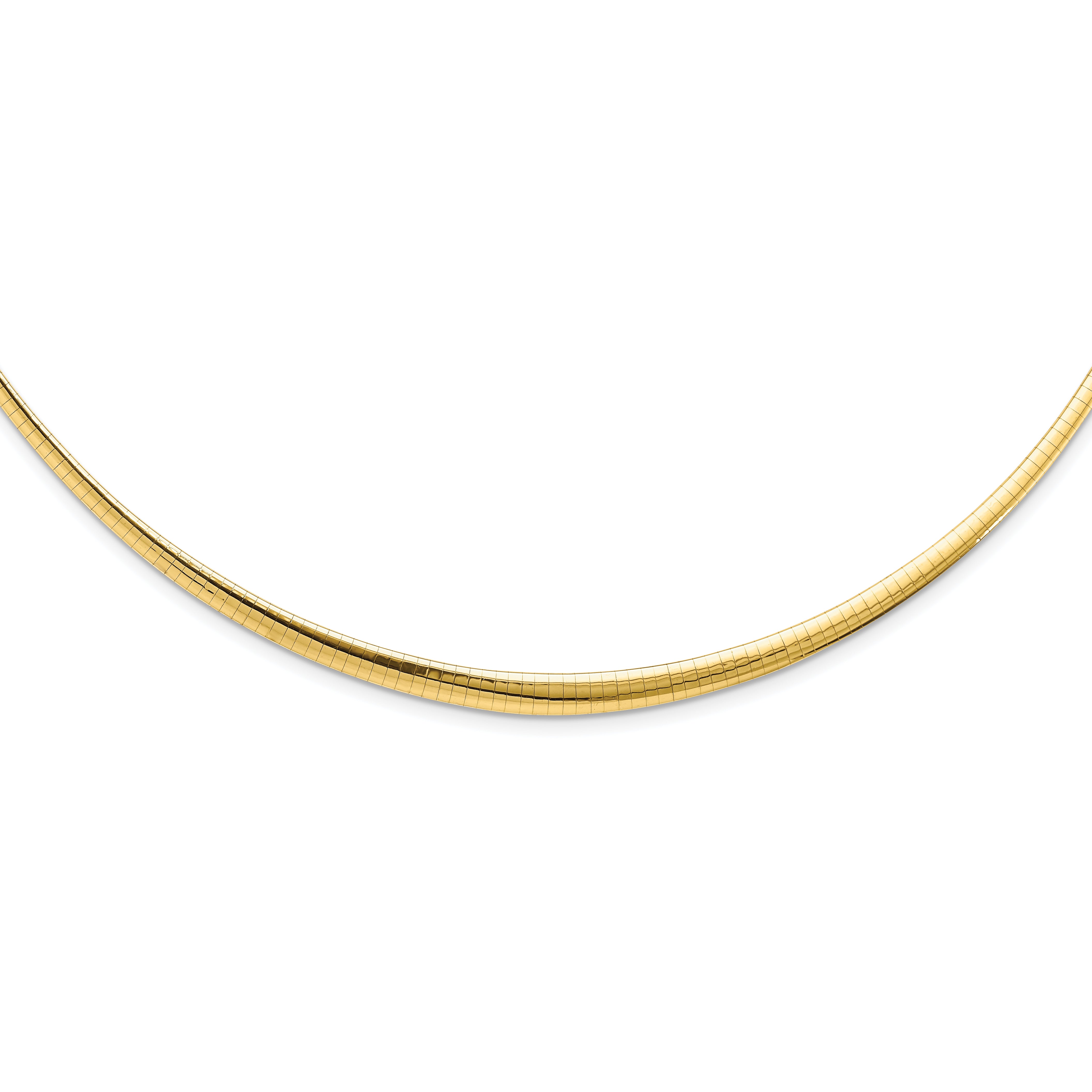 14k Two-tone 3.00-6.00mm Graduated Reversible Omega