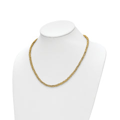 14K Polished Byzantine Link Necklace