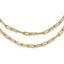 Double-Layer Paperclip Chain Necklace in 14K Yellow Gold, 4mm, 20 Inch - Sophia Jewelers
