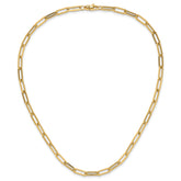 14K Polished Fancy Link Necklace