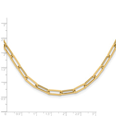 14K Polished Fancy Link Necklace