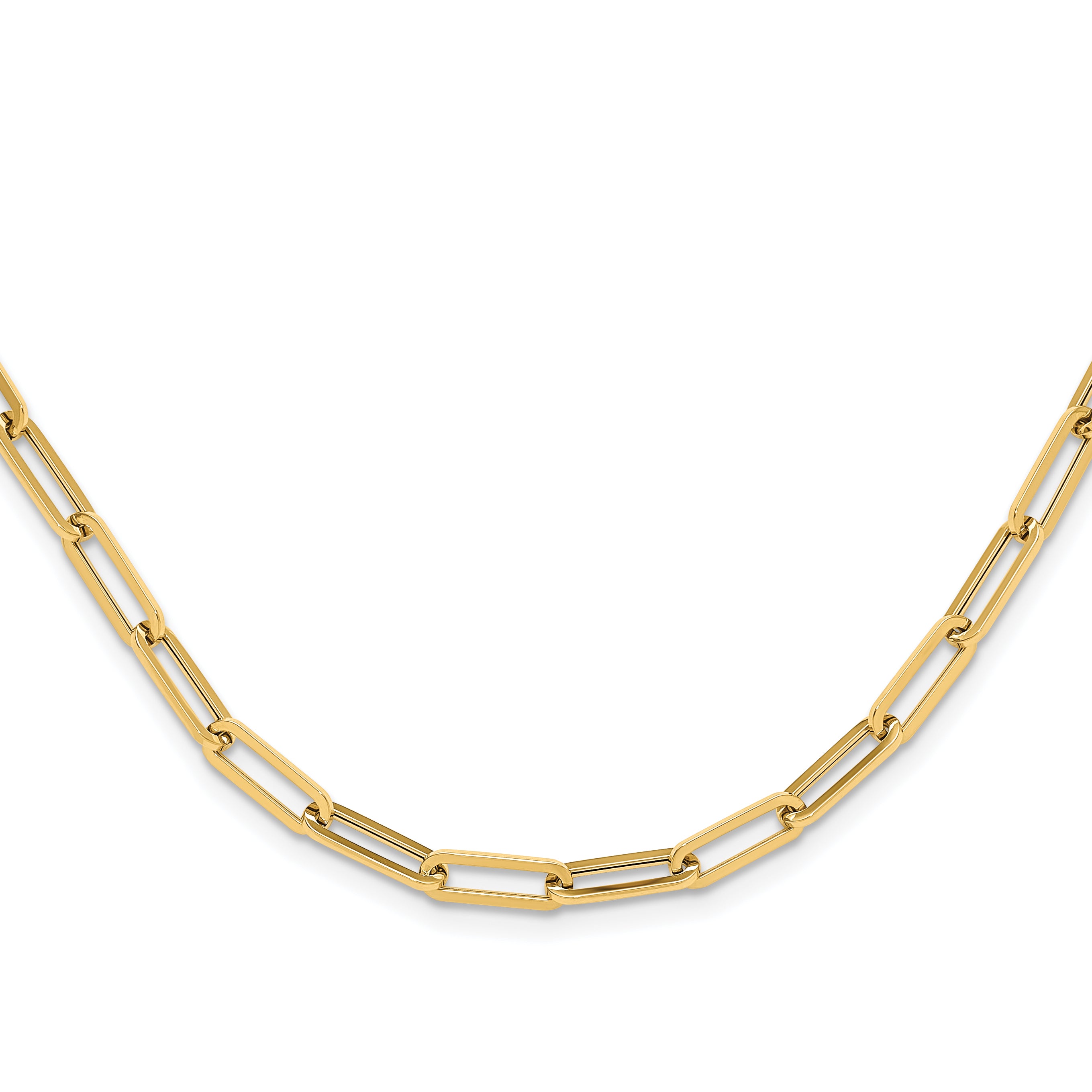 14K Polished Fancy Link Necklace