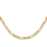14K Polished Fancy Link Necklace