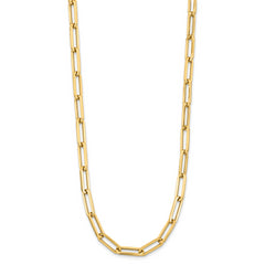 14K Polished Fancy Link Necklace
