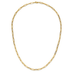 14K Polished Fancy Link Necklace