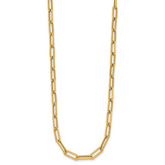 14K Polished Fancy Link Necklace