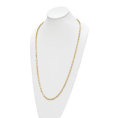 14K Polished Fancy Link Necklace