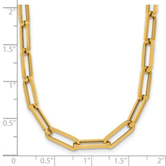 14K Polished Fancy Link Necklace