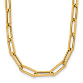 14K Polished Fancy Link Necklace