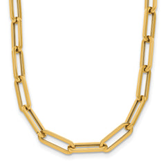 14K Polished Fancy Link Necklace