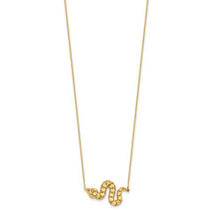 14k D/C Snake Necklace