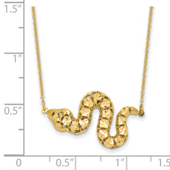 14k D/C Snake Necklace