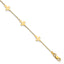 Cross Pendant Chain in 14K Yellow Gold, 1mm, 7.5 Inch - Sophia Jewelers