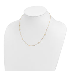 14k Polished Disc Necklace